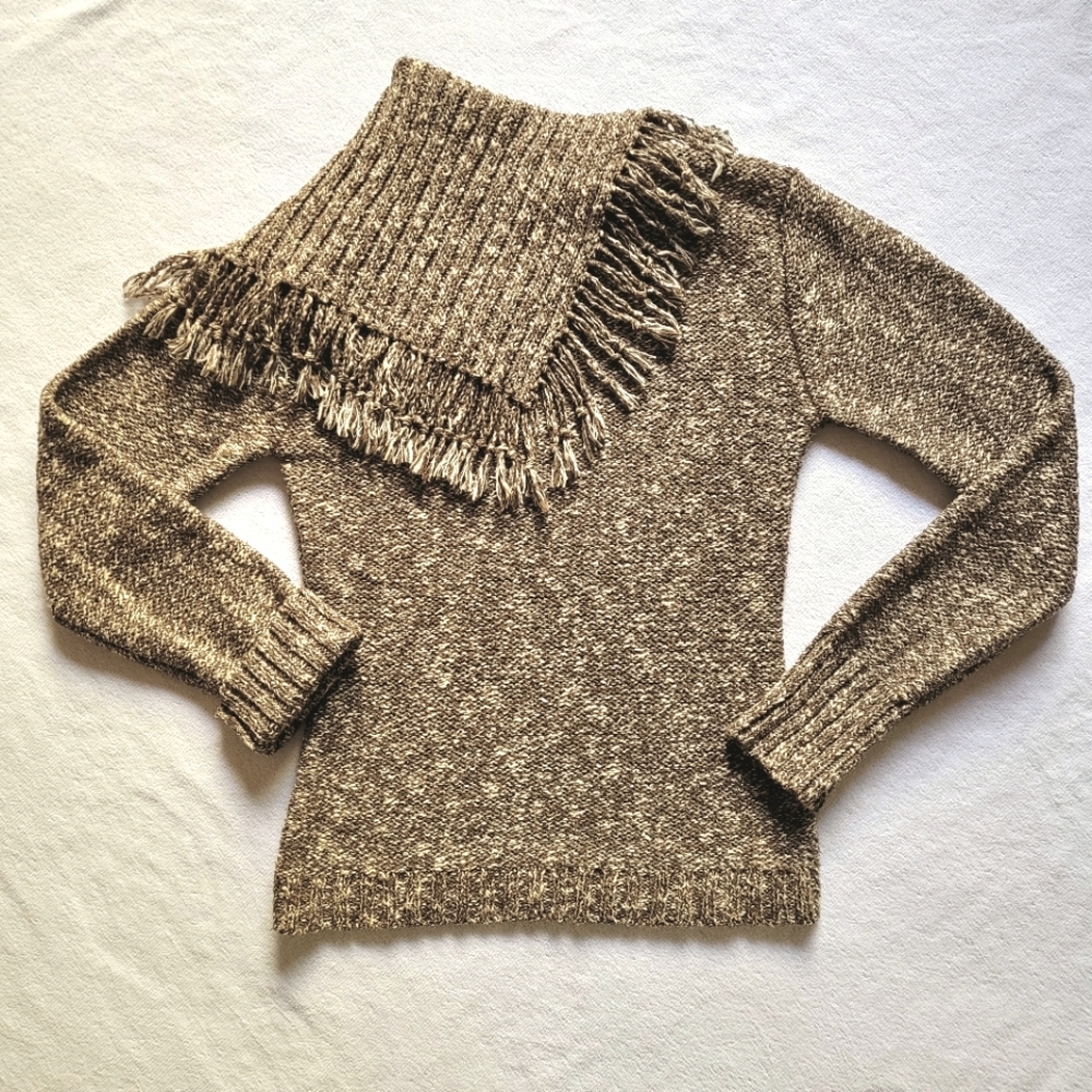 Mac & Jac Fringe Collar L/S Sweater - Picture 4 of 9